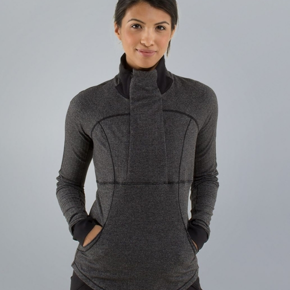 Lululemon Base Runner Herringbone Half Zip Sz.6 - Picture 1 of 11